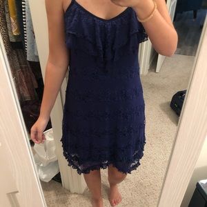 Dillard’s navy lace dress